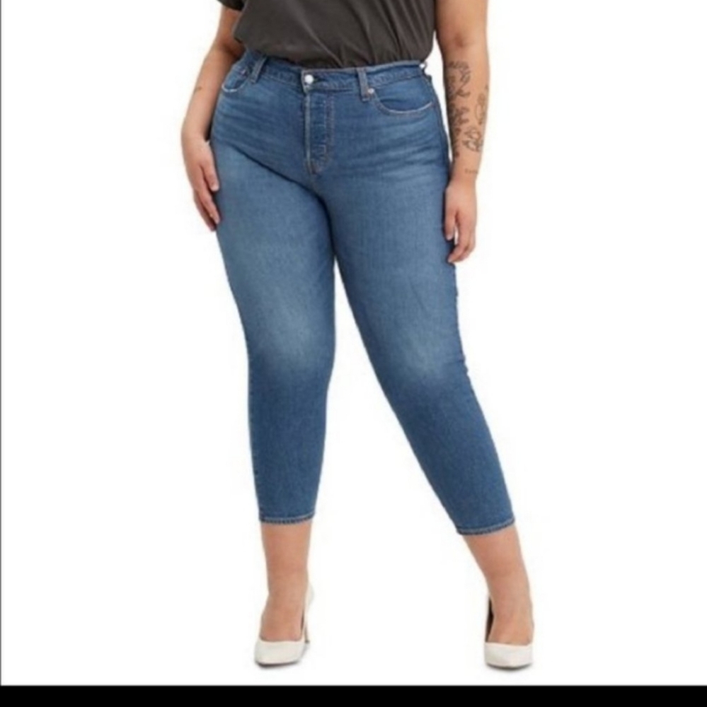 Levi’s Wedgie Skinny High Rise Medium Wash Plus Size Jeans 18W